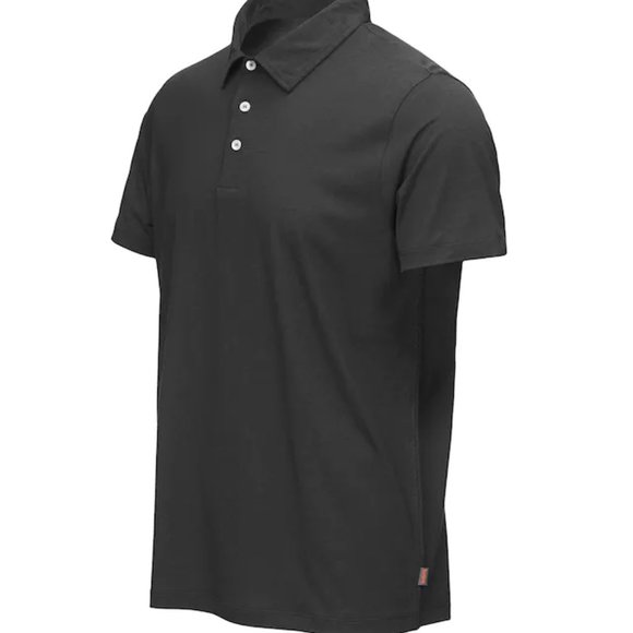 Swims Breeze Hoddevik Cotton-Tencel Polo (Black) - Picture 9 of 12